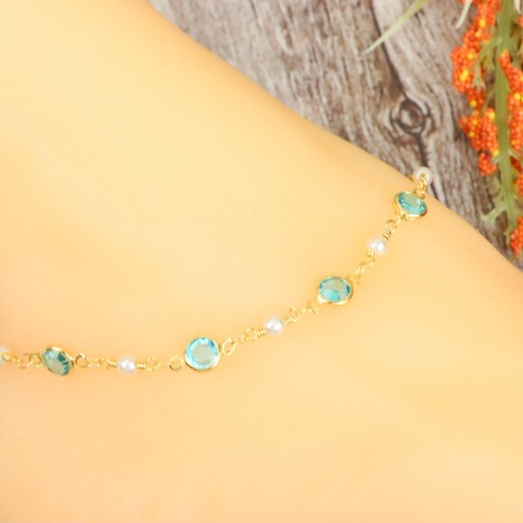 "Dainty Anklet for Women – Elegant Everyday Jewelry & Perfect Gift | MLCRC1439 - Picture 4 of 10